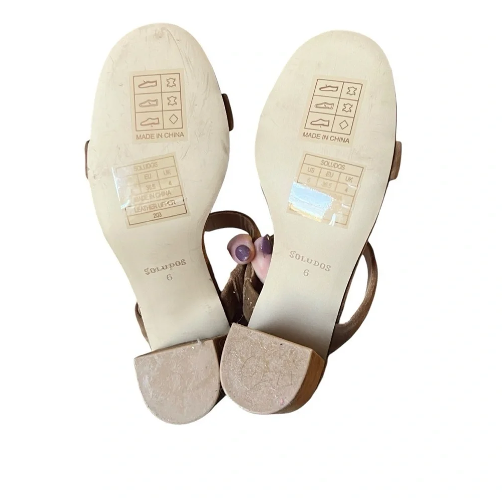 SOLUDOS Ines Heel - Walnut Sz 6